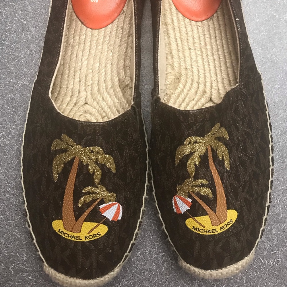 Michael Kors Signature Canvas W Palm Espadrille - image 1